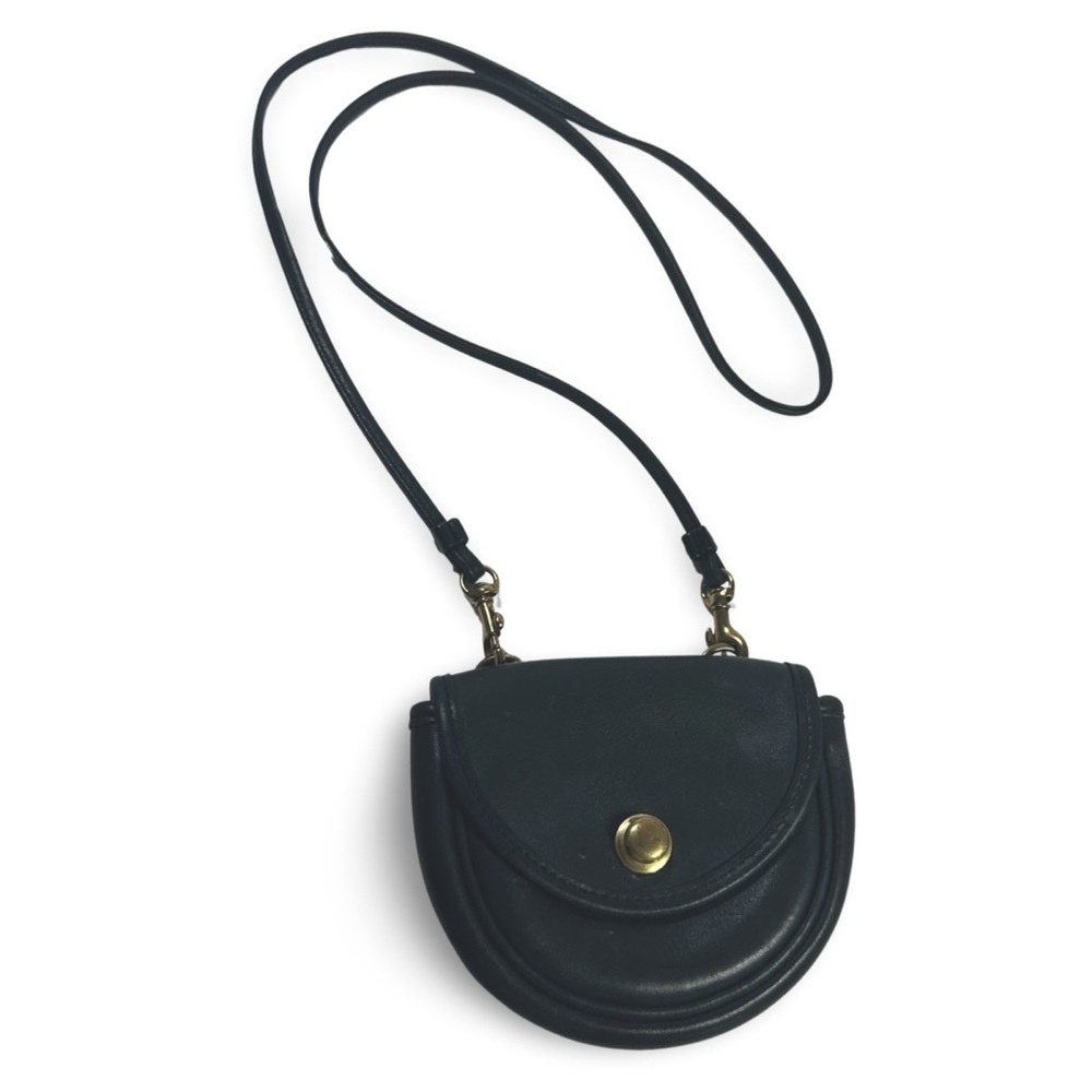 COACH Navy Crossbody Small Leather Purse